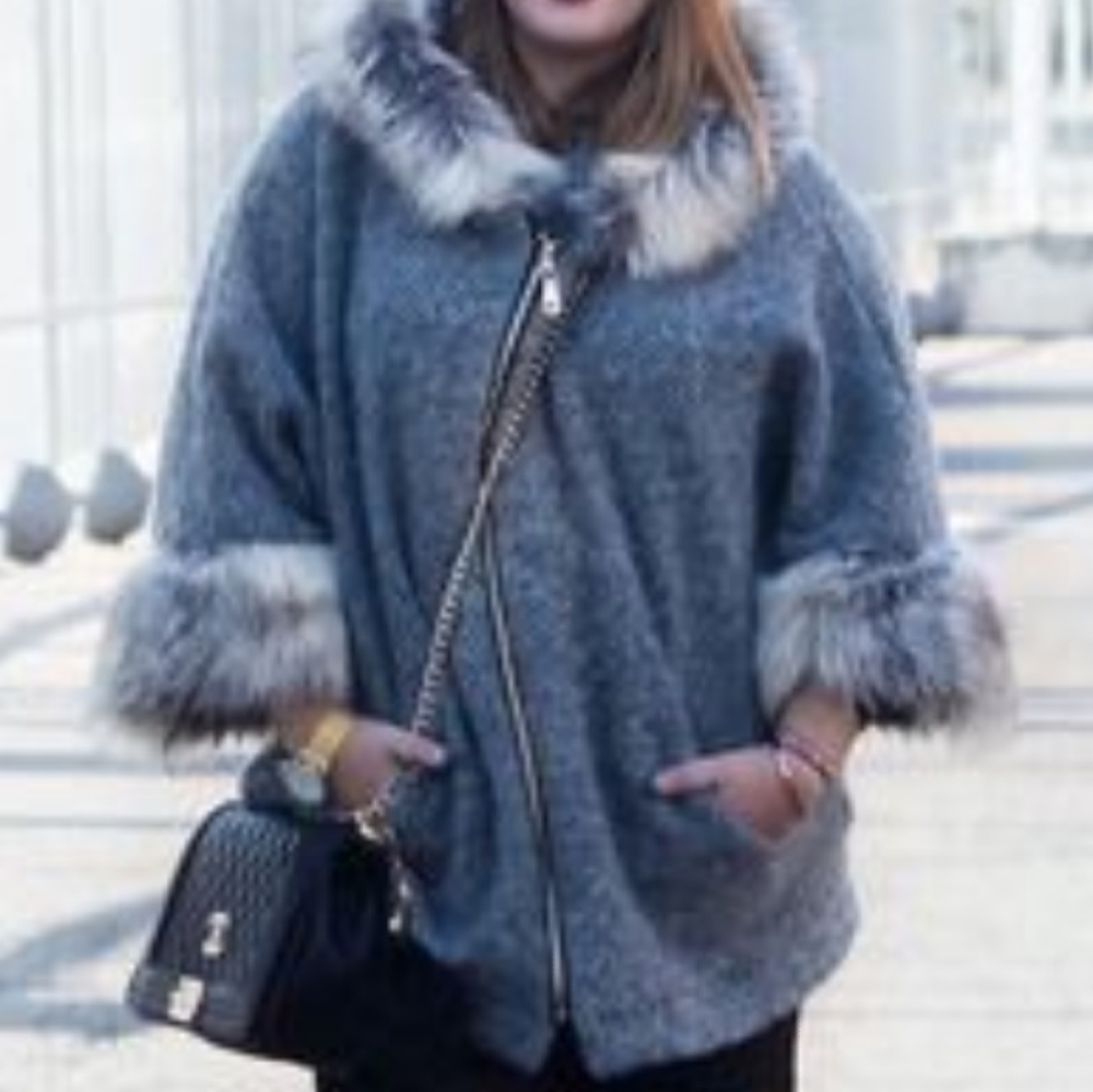 Faux Fur Jacket Size 12 Never Worn